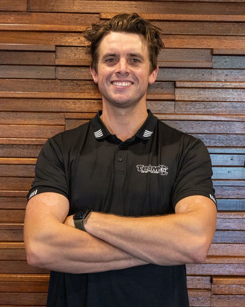 Tommy on site in the Team 247 polo